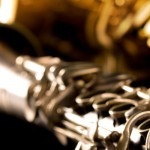 Classic music Sax tenor saxophone and clarinet in black